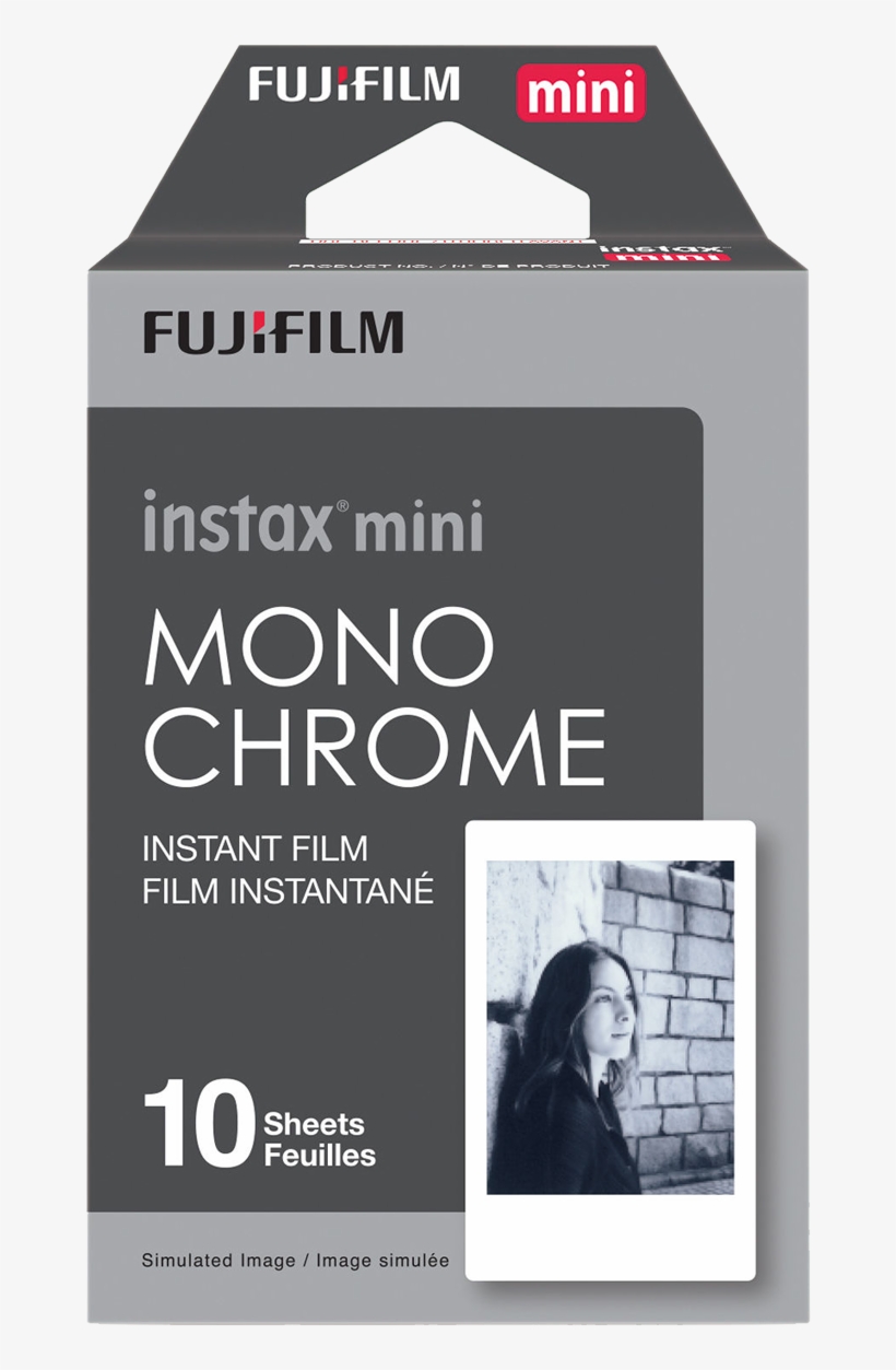 Fujifilm Instax Mini Instant Film Monochrome - Fujifilm Instax Share Sp 2, transparent png