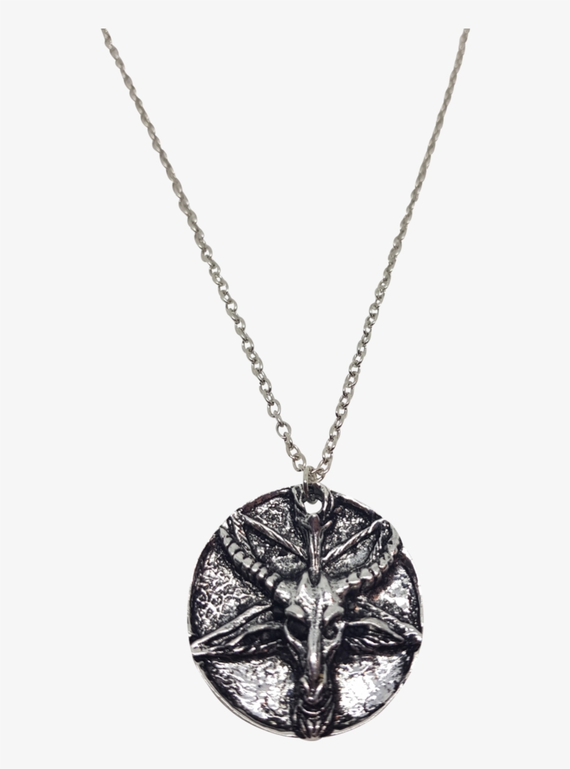Baphomet Medallion Necklace - Locket, transparent png
