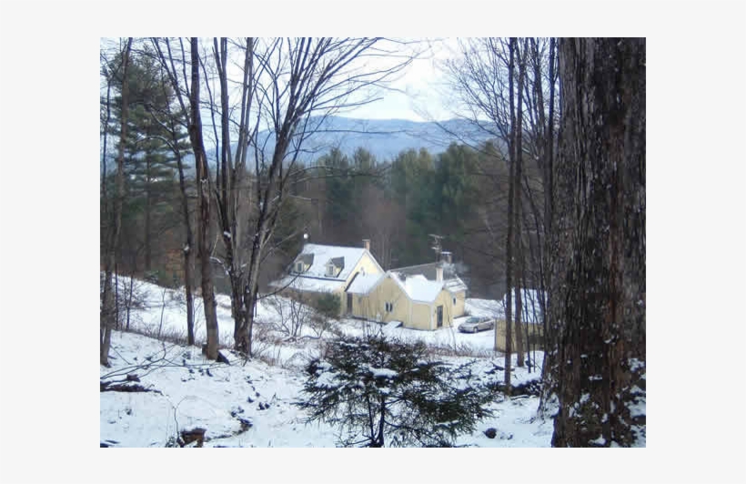 Old Farm House At The End Of A Dirt Road - Snow, transparent png