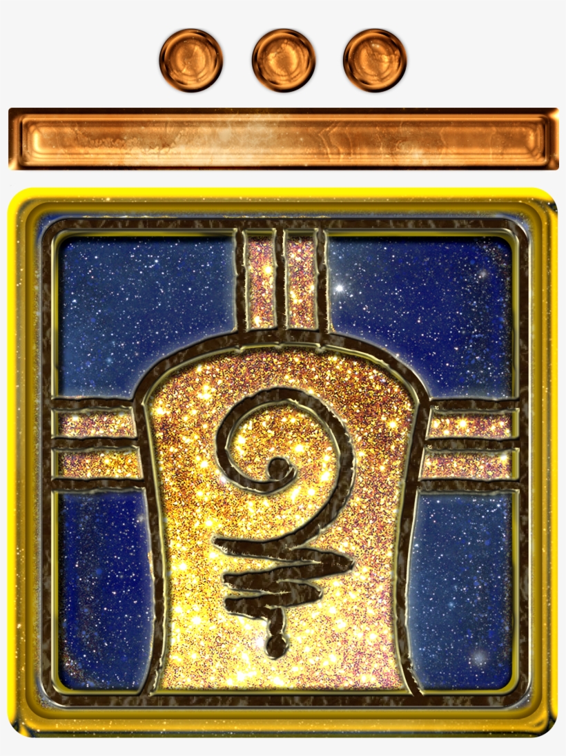 Yellow Galactic Warrior - Maya Calendar, transparent png