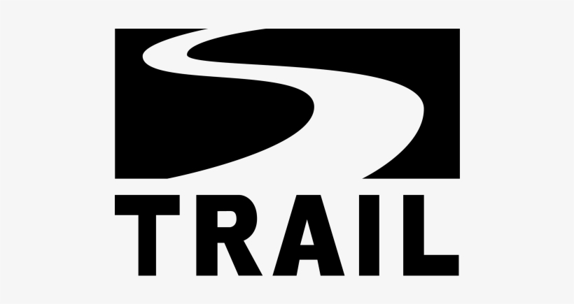 Text Of Trail With A Winding Path Above - Trail Icon, transparent png