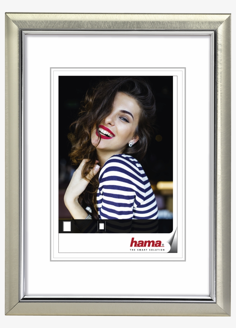 "saragossa" Plastic Frame, Silver, 15 X 20 Cm - Hama Saragossa Steel 20x30 Plastic Frame 67697, transparent png