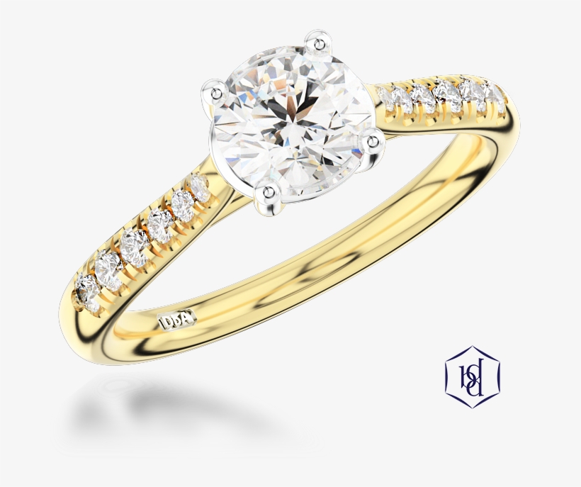 Inisheer Classic Engagement Ring, - Diamond By Appointment Platinum & 18ct Yellow Gold, transparent png