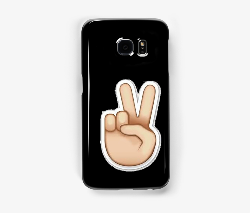 "peace Sign Emoji " Samsung Galaxy Cases & Skins By - Capinha Para Iphone 6 Plus Capa Traseira Rígida Pc, transparent png