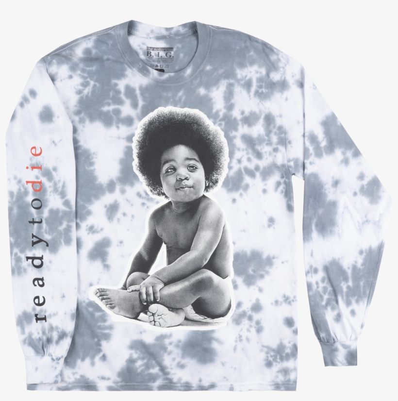 Biggie Smalls Notorious Big Long Sleeve Shirt Tie Dye - Notorious Big- Ready To Die Maxi Poster, transparent png