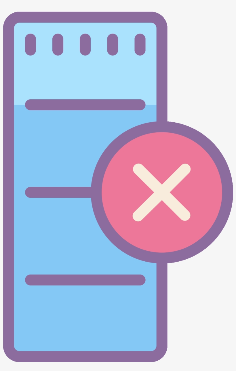 Delete Column Icon - Icon, transparent png