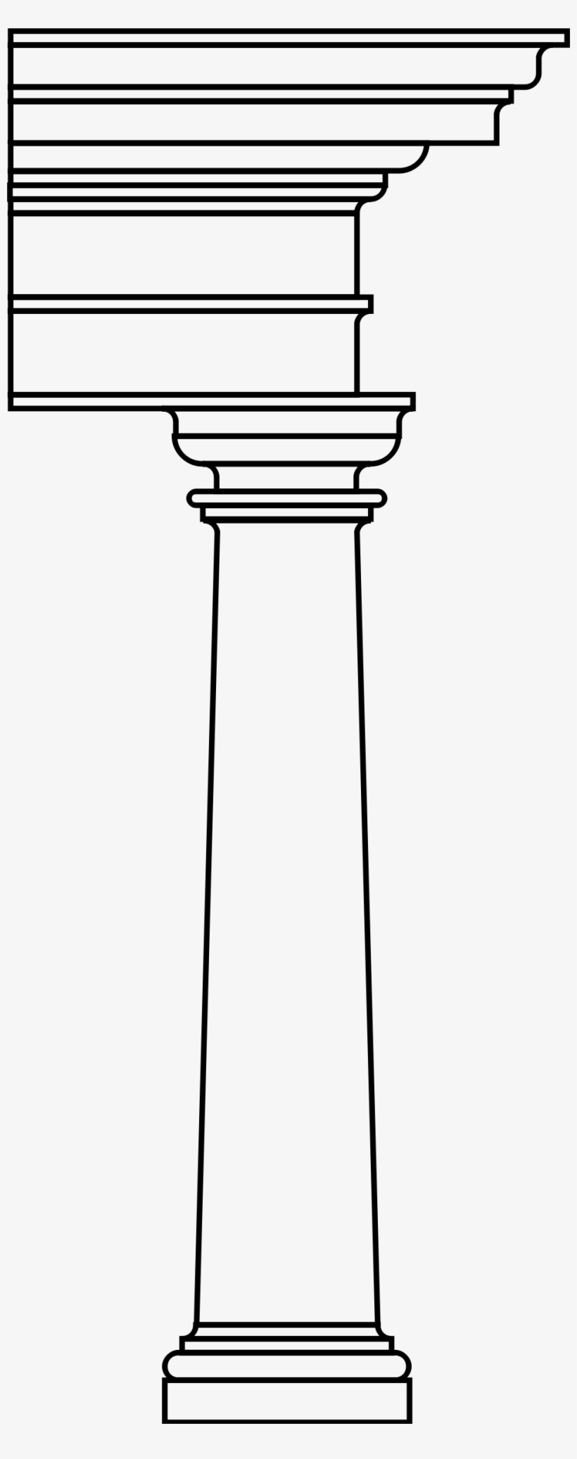 Big Image - Tuscan Order Sketch, transparent png