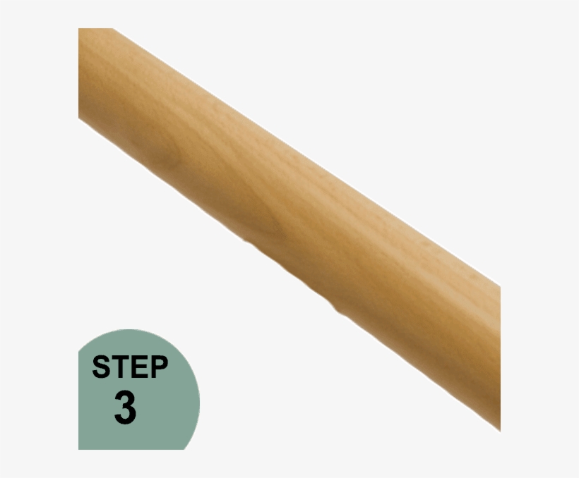 Prova Railing Pa3 Unfinished Wooden Handrail - Apply Eyeshadow Step By Step, transparent png