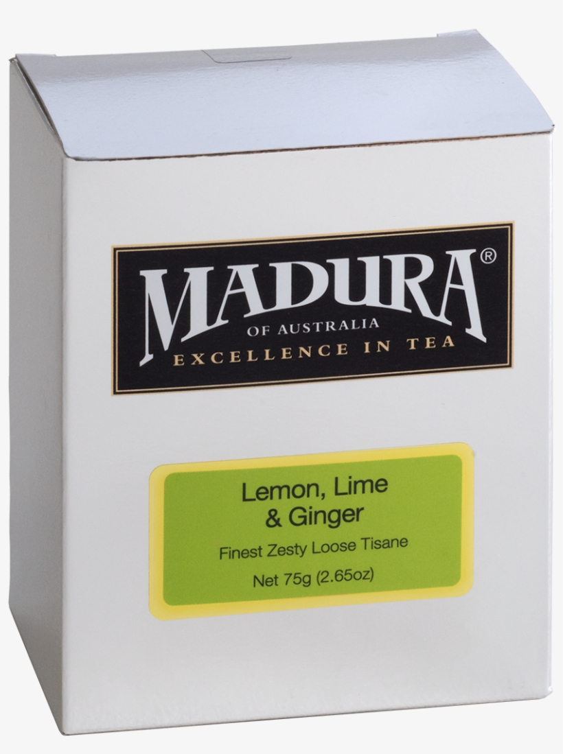 Lemon, Lime & Ginger 75g Leaf Tea - Madura Green Leaf Tea Organic 150g, transparent png