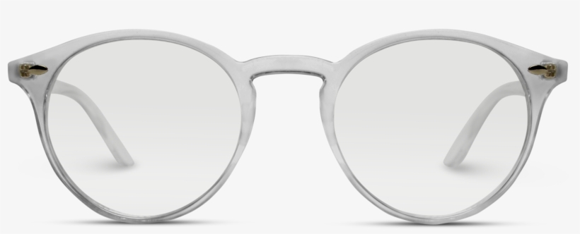 Ainsley Transparent Round Clear Frame Glasses - Glasses, transparent png