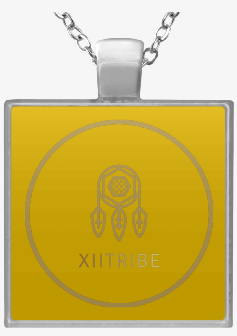 Gold Xiitribe Square Necklace - Necklace, transparent png