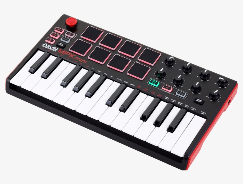 Akai Midi Keyboard - Akai Mpk Mini Mk2 Usb/midi Pad, transparent png