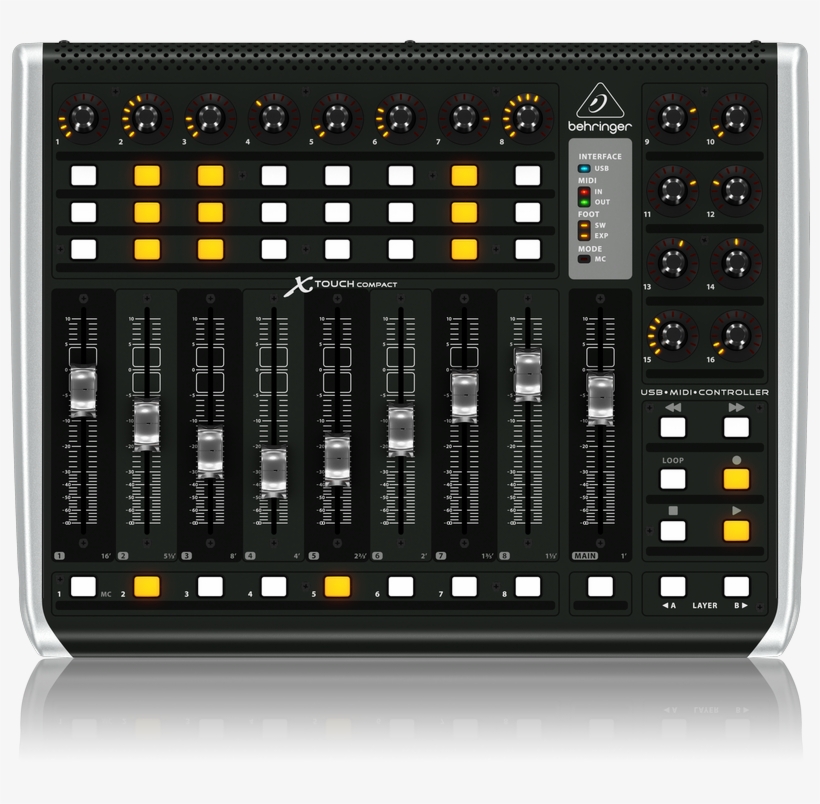 Behringer X-touch Compact Universal Control Surface - Behringer X-touch Compact Universal Usb Midi Controller, transparent png