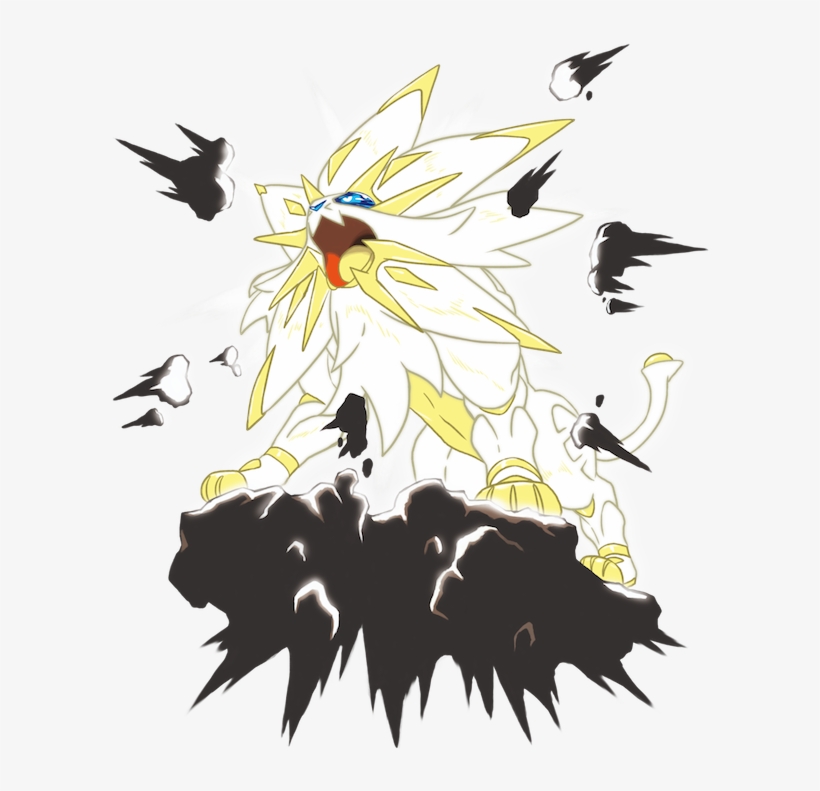 Shinji Ikari Vs Solgaleo And Lunala - Pokemon Solgaleo Radiant Sun Phase, transparent png