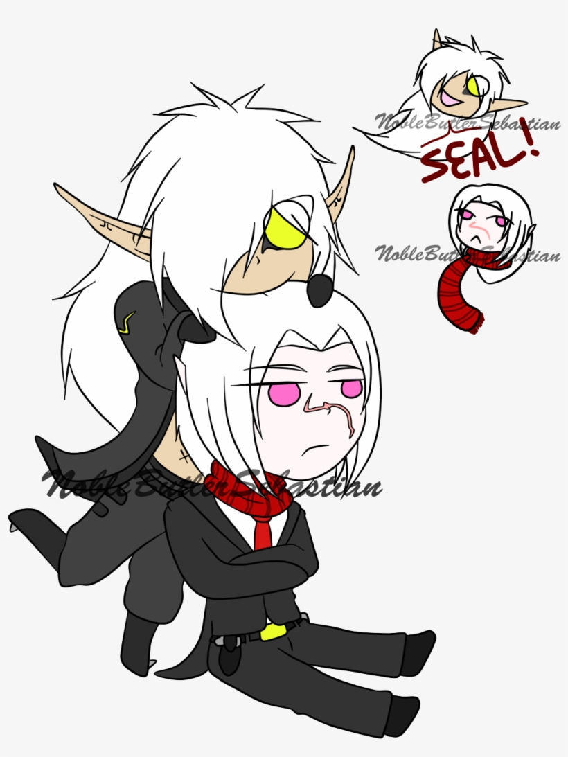 Doomslayer And Seal Doodles By Sebastianmichaelis - Cartoon, transparent png