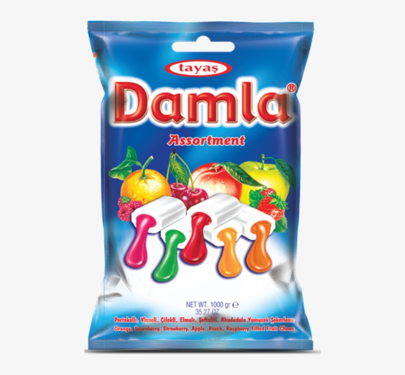 Damla Vegyes, Gyümölcs Izű Töltelékkel Töltött Puha - Bonbon Damla, transparent png