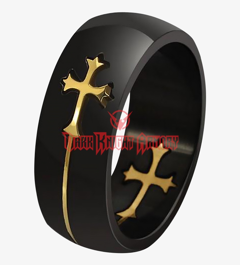 Gothic Cross Ring - Gothic Ring, transparent png