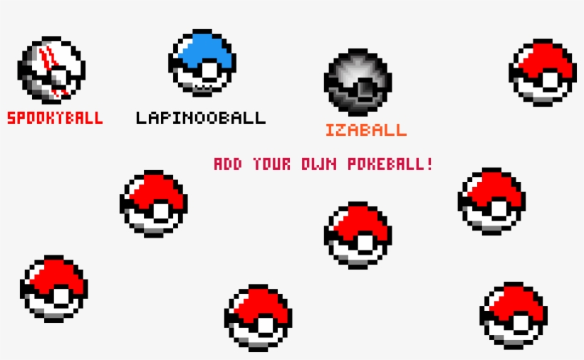 Pokeballs - Circle, transparent png