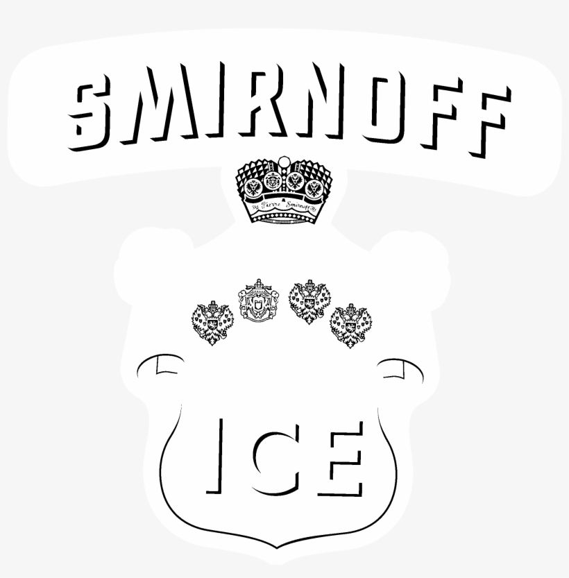 Smirnoff Ice Logo Black And White - Illustration, transparent png