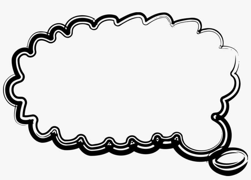 Computer Icons Thought Speech Balloon Message - Thought Bubble Clipart, transparent png