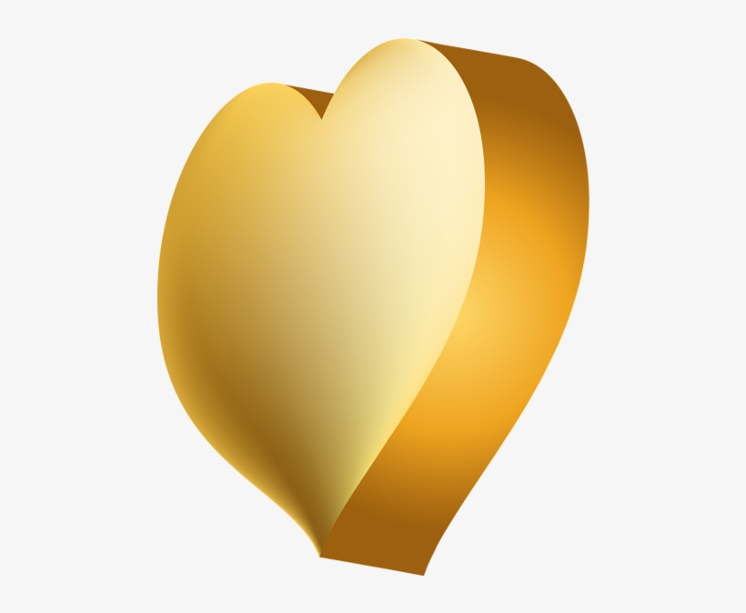 Gold Heart Transparent Png Clip Art Image - Portable Network Graphics, transparent png