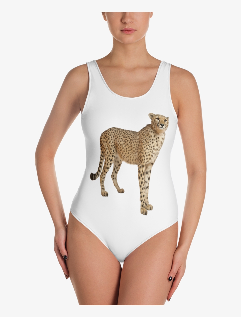 Cheetah Print One-piece Swimsuit - One-piece Swimsuit, transparent png