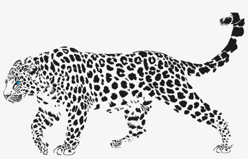 Blue Leopard - Leopard Laying Down Vector, transparent png