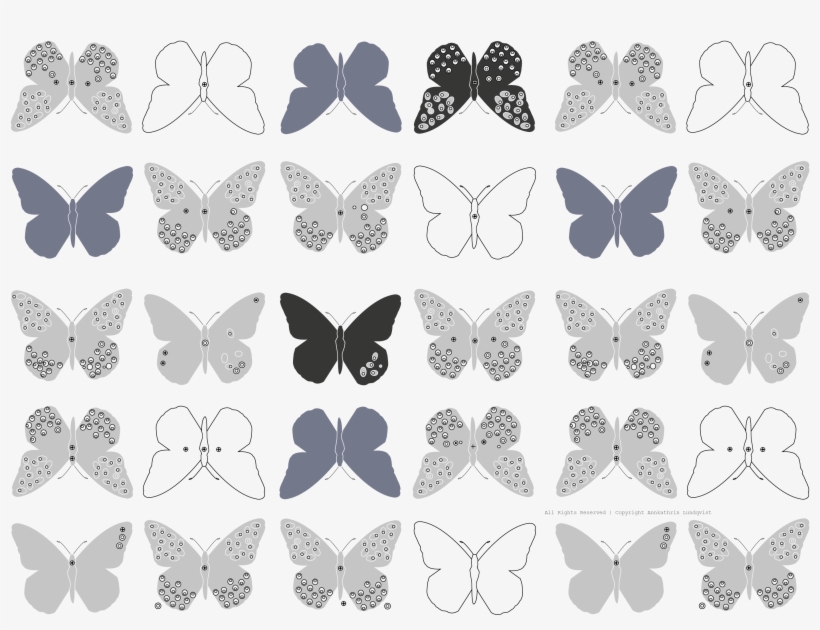 Pictures Of Butterflies To Print - Transparent Butterfly Print, transparent png