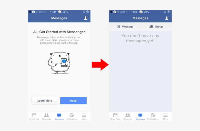 No Messages On Messenger, transparent png
