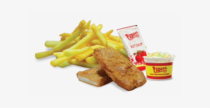 Fried Fish Chips With Coleslaw - Fish And Chips, transparent png