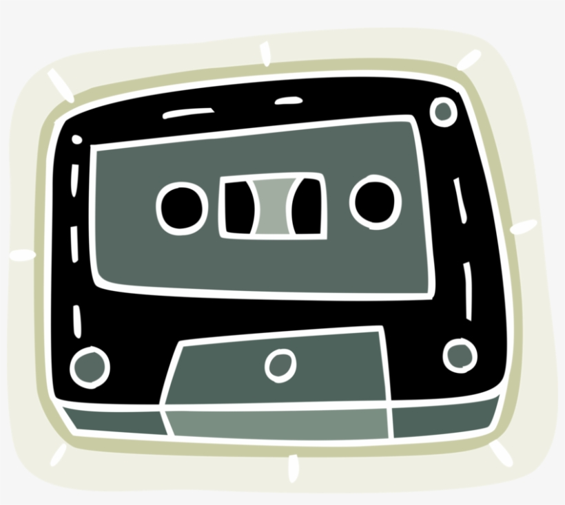 Vector Illustration Of Audio Entertainment Analog Cassette, transparent png