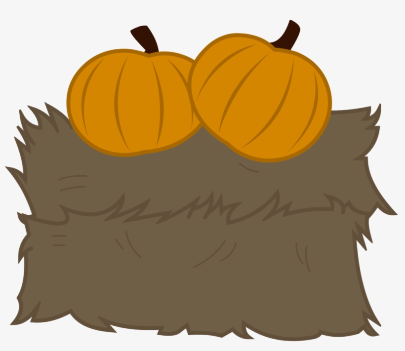 Hay Bail With Pumpkins By Lt-fleur On Deviantart Svg - Pumpkin, transparent png