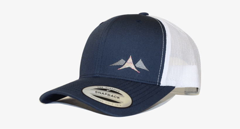 Aspinwall Granite Trucker Hat Mountain Pass Navy White - Baseball Cap, transparent png