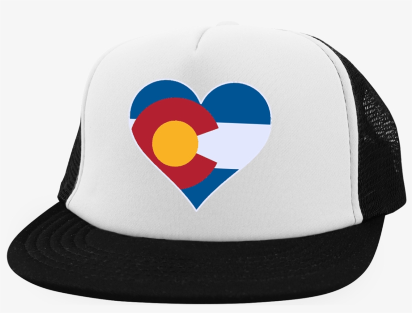 Heart Colorado Logo Trucker Hat With Snapback Png Colorado - Cheer Mom - Trucker Hat With Snapback, transparent png