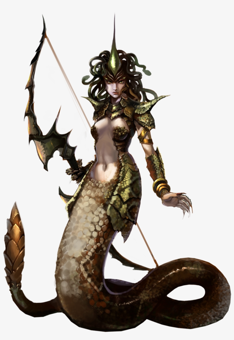 Heroes Of Might And Magic Troglodyte - Heroes Of Might And Magic Online Medusa, transparent png