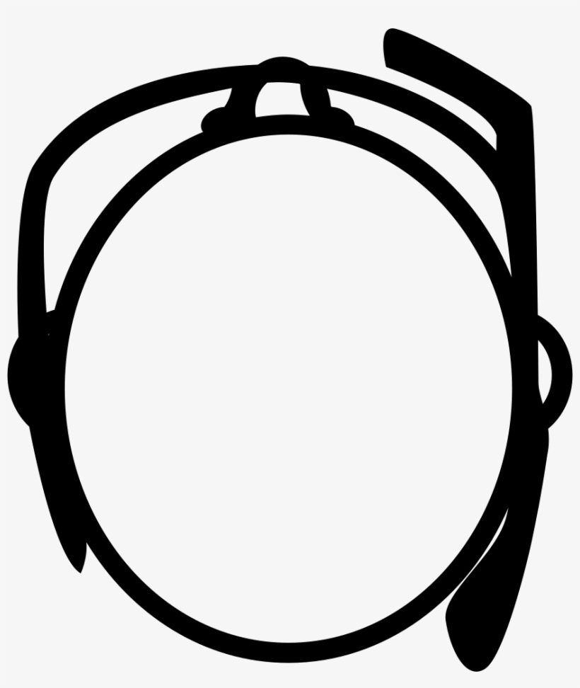 Google Glasses On A Head From Top View Comments - Head Top View Png, transparent png