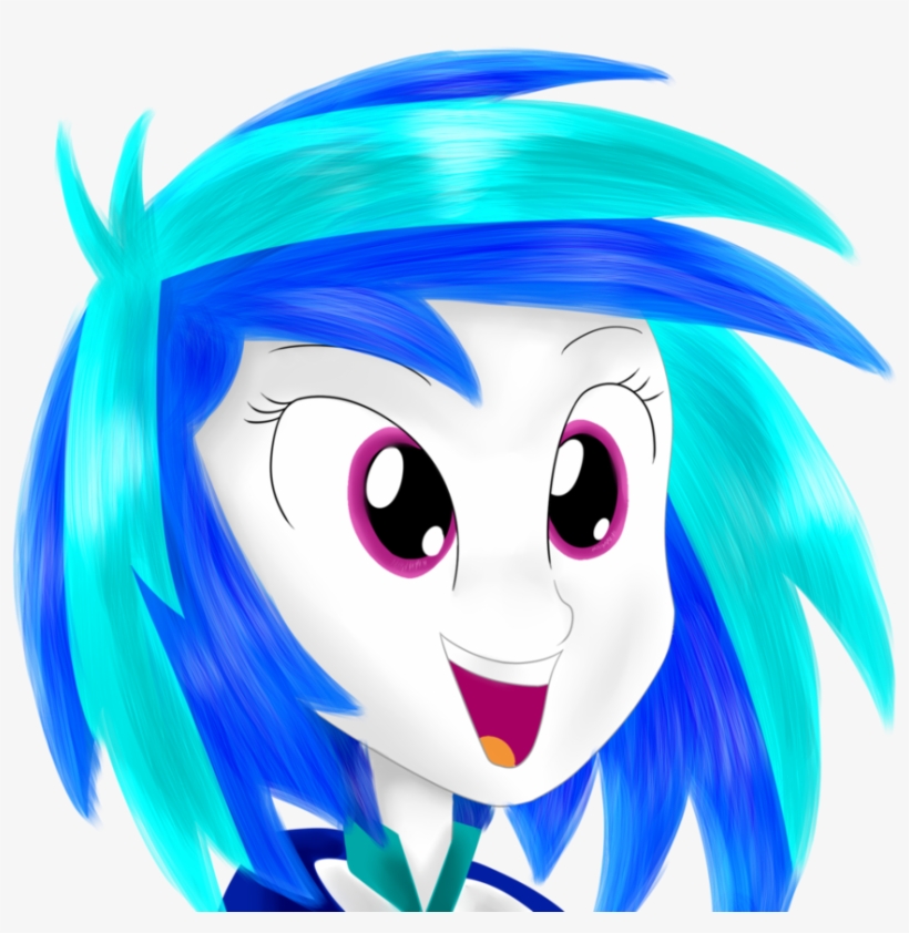 Happy Equestria Girl Vinyl Scratch By Dragonfoorm On - My Little Pony: Equestria Girls, transparent png