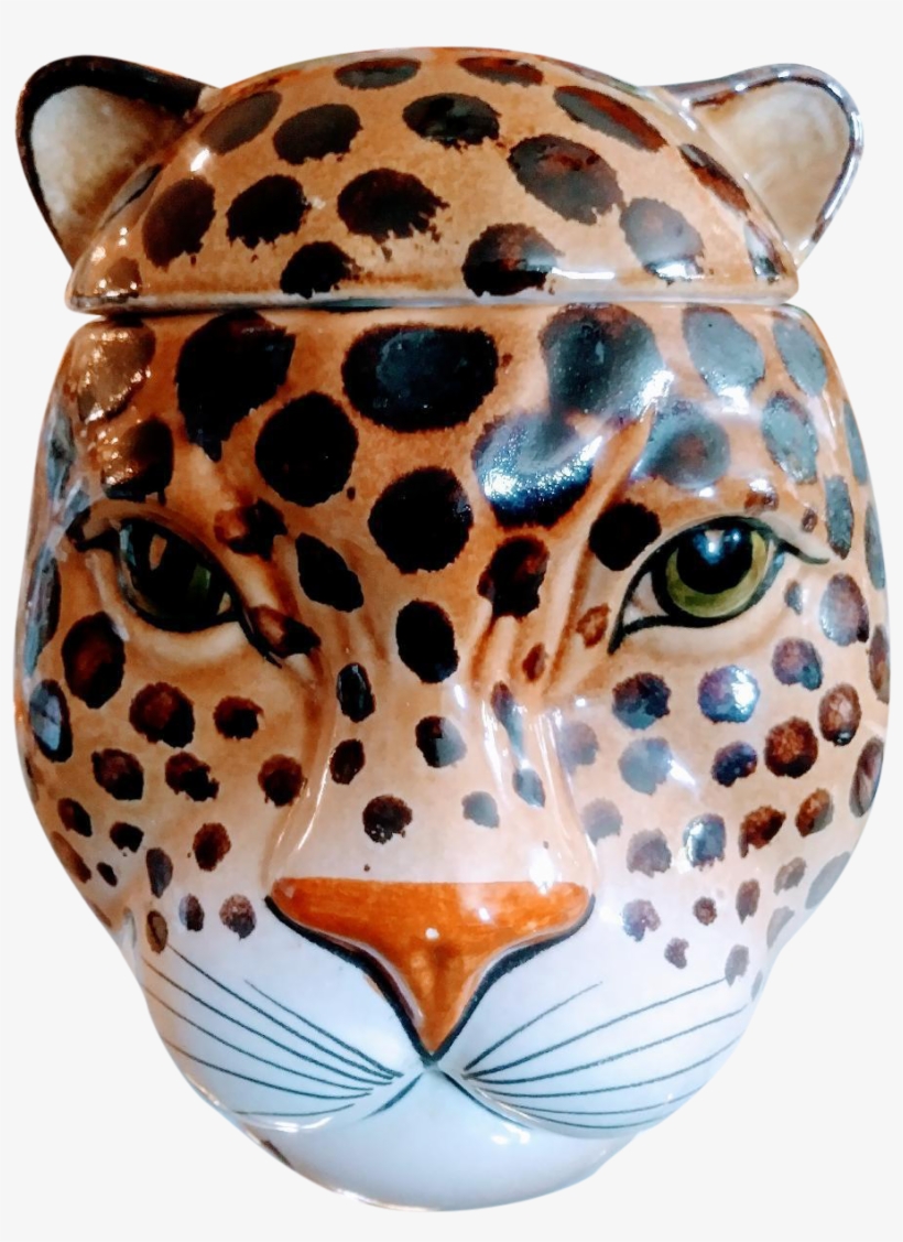 Leopard Face Png Image - Cookie Jar, transparent png