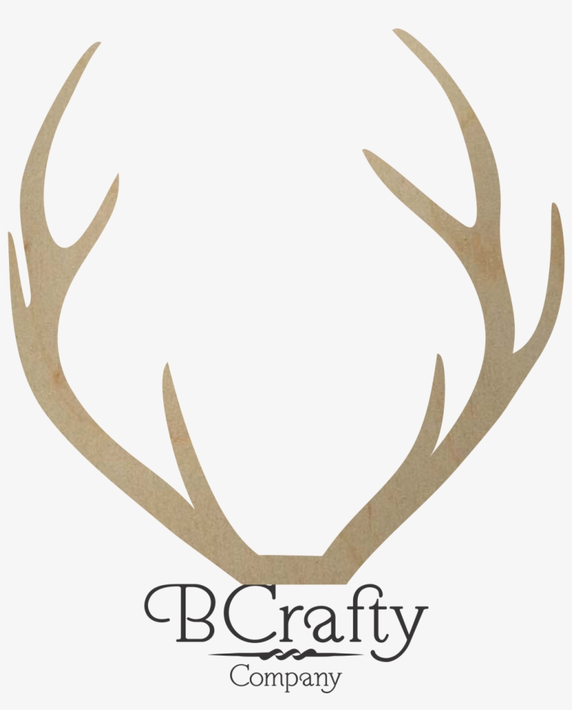 Wooden Deer Antler Shape - Elk, transparent png