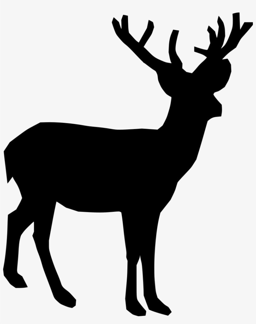 Download Png - Deer Clipart Black, transparent png