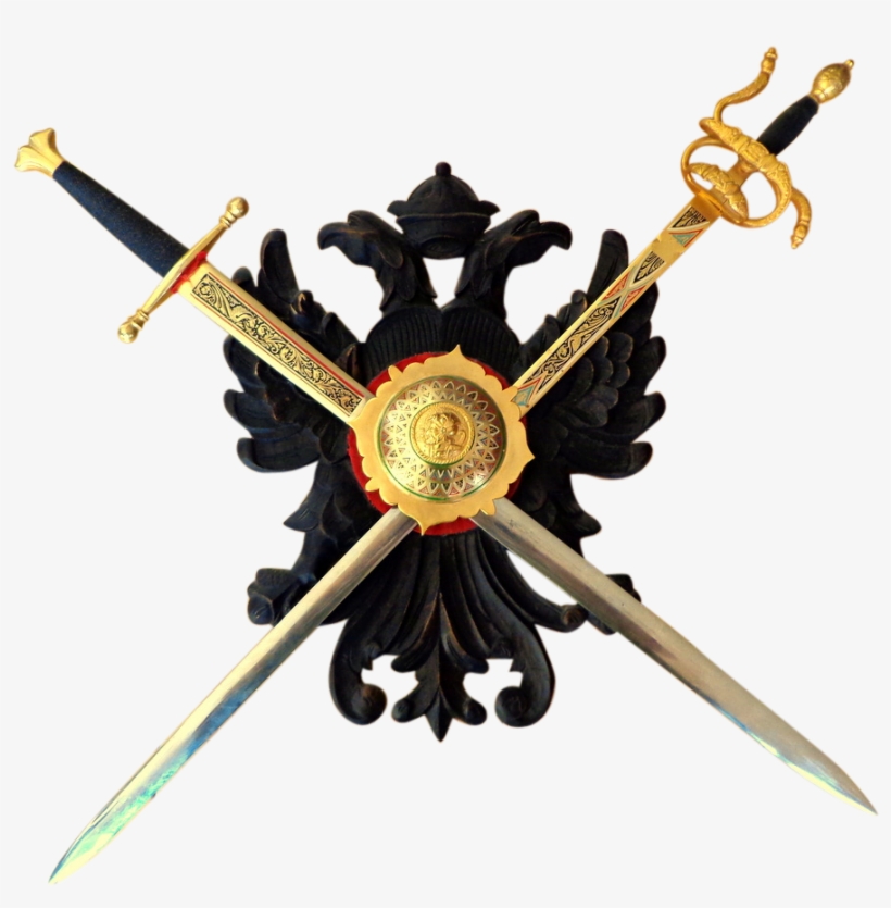 Crossed Swords And Shield Png - Swords Over Shield Png, transparent png