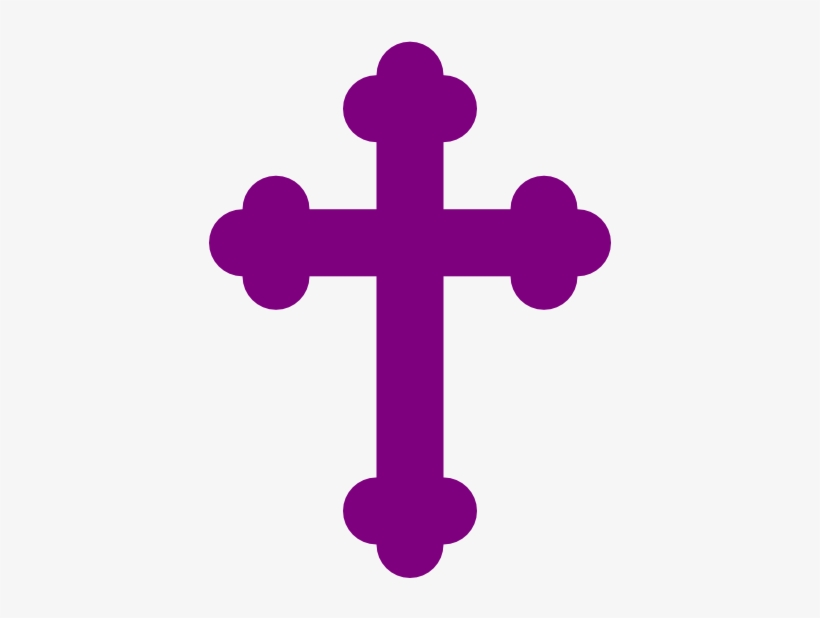 Pink Cross Clip Art - Purple Cross Clip Art, transparent png