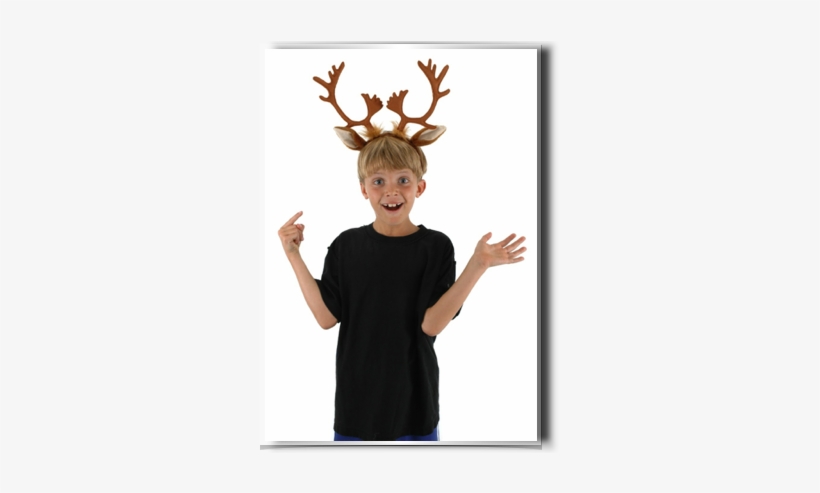 Reindeer Headband - Reindeer Antler Headband, transparent png