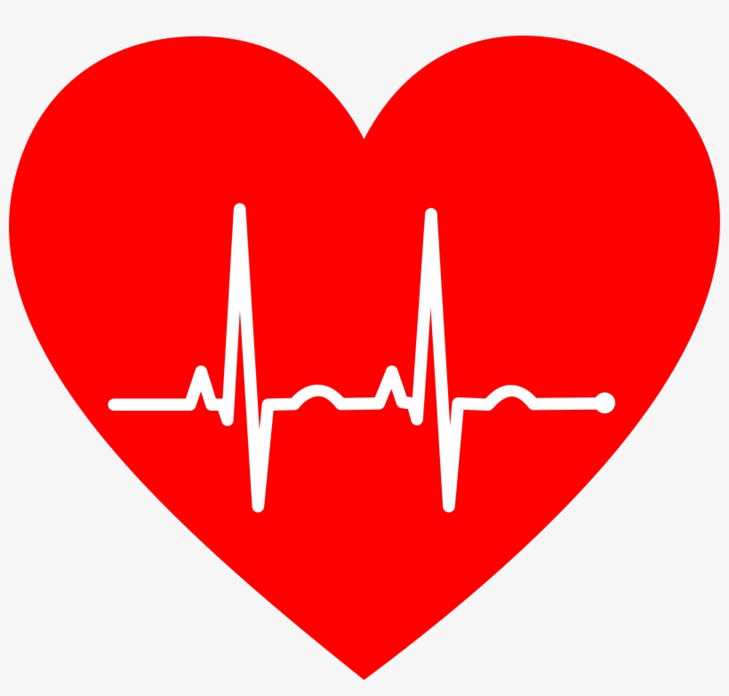 Ekg Heart Image Free - Heart With Ekg Line, transparent png