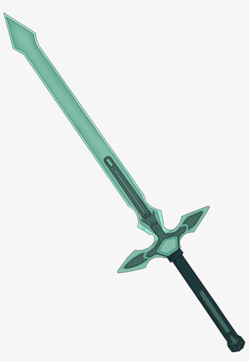 28 Collection Of Kirito Sword Dark Repulser Drawing - Sword Art Online Sword Png, transparent png