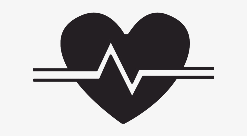 Collection Of Healthcare Black And White - Heart Rate Clip Art, transparent png