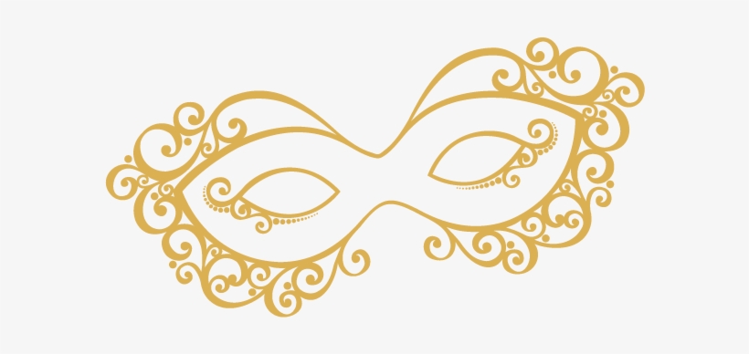 Banner Freeuse Stock Collection Of Gold High Quality - Gold Masquerade Mask Clipart, transparent png