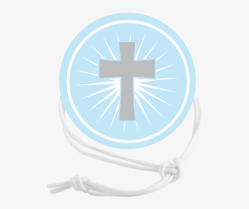 Pink Cross Baptism Napkin Ring By Napkinknot On Etsy - Cross, transparent png