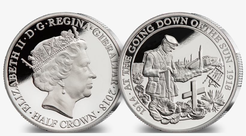 Going Down Of The Sun Half Crown - Battle Of Ypres Centenary Coin, transparent png