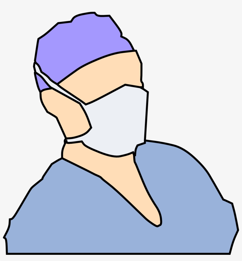 Free Clipart With Surgery Mask - Doctor With Mask Clipart, transparent png